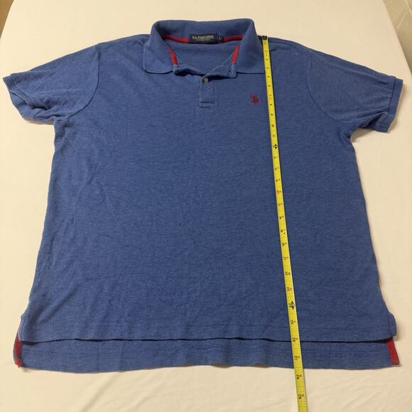 US Polo Assn. Polo Shirt, Royal Blue, Men's Size L, LUXURY FEEL - Picture 6 of 9